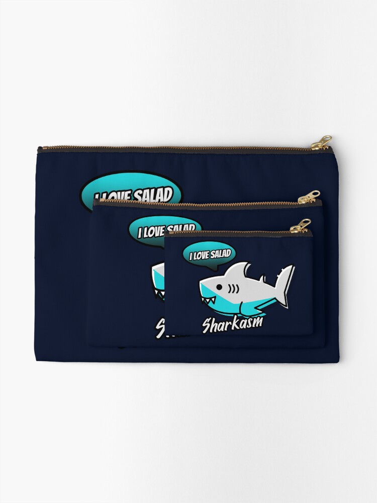 Alternate view of Sharkasm Zipper Pouch