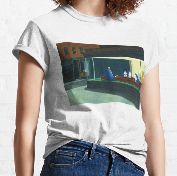 Item preview, Nighthawks: blahaj/shark edition designed and sold by BrucieNoms.