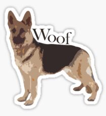 Woof - Alsatian Sticker