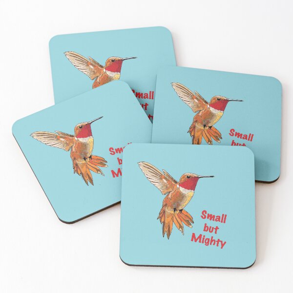 Item preview, Small but Mighty Rufous Hummingbird for Clothing Housewares Art Stickers etc designed and sold by HummingbirdPics.