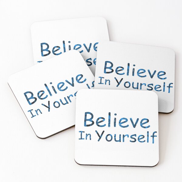 Item preview, Believe in yourself quote in leaves pattern designed and sold by DBkaushal.