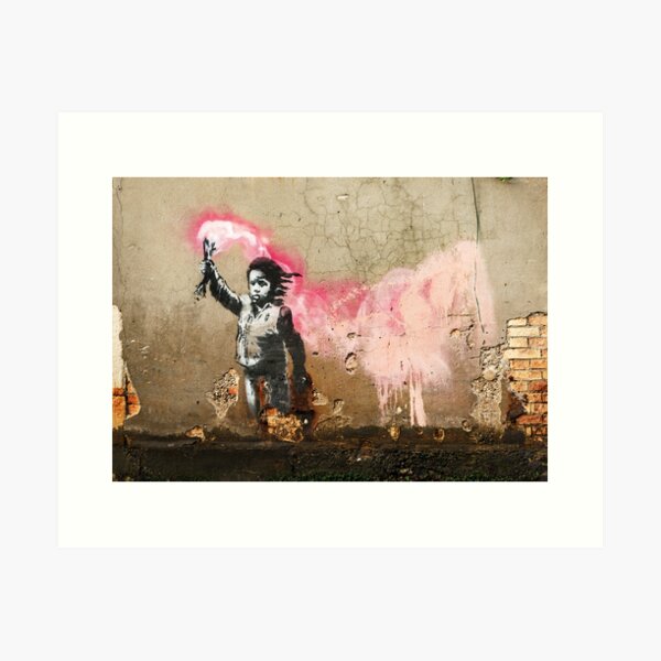 Item preview, Banksy Migrant Child Mural Venice designed and sold by WE-ARE-BANKSY.