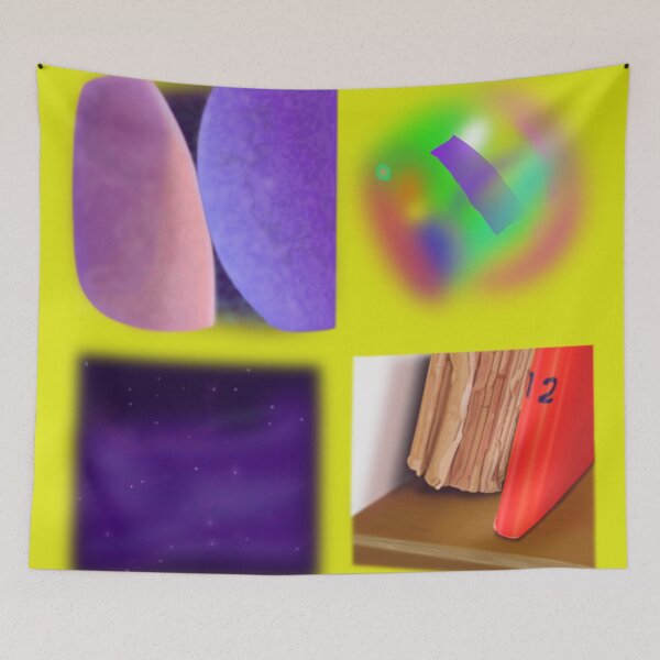 Item preview, Sketches 5 Pebbles Abstract Nebula Bookshelf designed and sold by masabo.