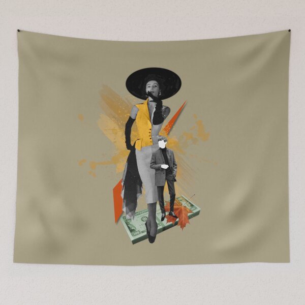 Item preview, Fifties Model with Big Black Hat and Boyfriend designed and sold by KALEIDOSCOPE UK.