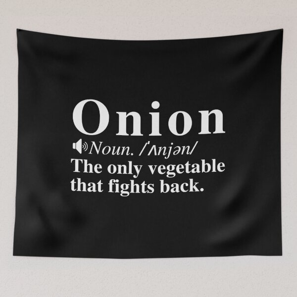 Item preview, Funny Onion Definition: The Only Vegetable That Fights Back designed and sold by mind-illusions.