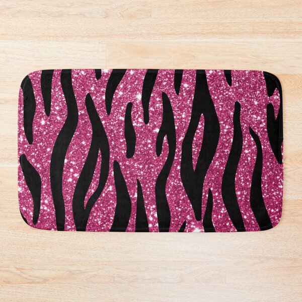 Item preview, Pink Rose Glitter Sparkly Tiger Pattern designed and sold by WOW TeesAndThings.