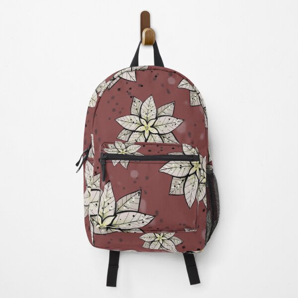 Item preview, White Christmas Star Poinsettia Flower Pattern Red designed and sold by evastina.