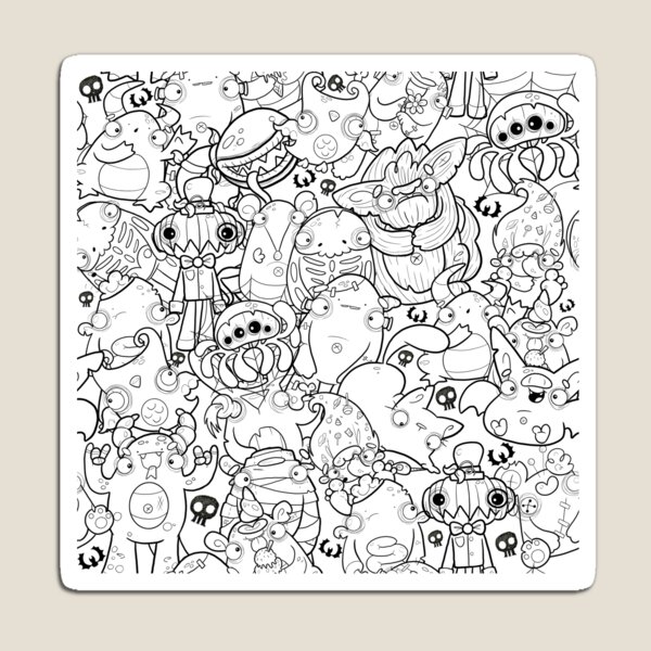 Creepies Collage Magnet