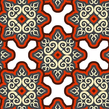 Artwork thumbnail, Pattern RGW Red Gray by kyds