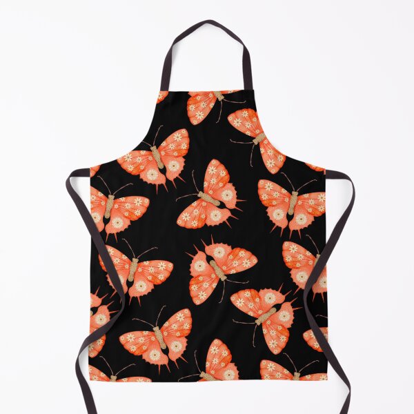 Item preview, Peach perfect butterfly folkart print designed and sold by Prita-D.
