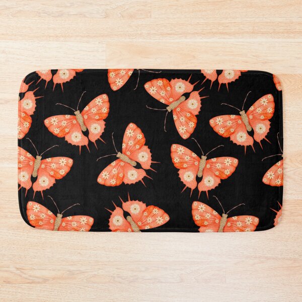 Item preview,  Peach perfect butterfly folkart print designed and sold by Prita-D.