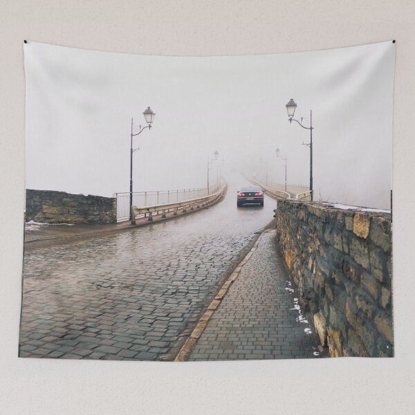 Item preview, Misty bridge leading to nowhere designed and sold by helenkaiy.