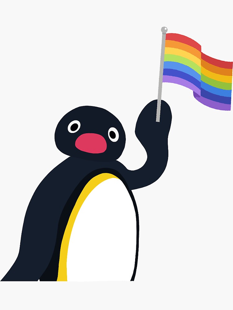 Imagen 3 de 3, Pegatina con la obra Orgullo de Pingu, diseñada y vendida por taraelliott.