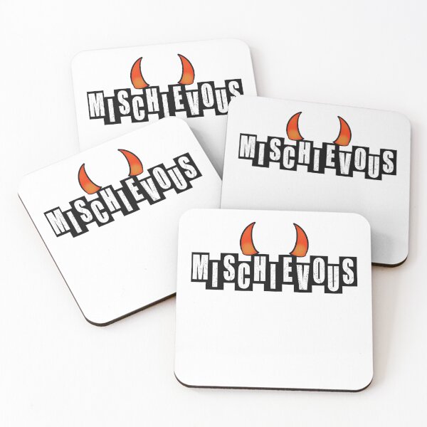 Item preview, Mischievous with Two Horns - White designed and sold by BusyMonkeys.