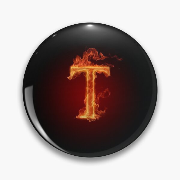 Item preview, Letter T On Fire designed and sold by Quattro04.