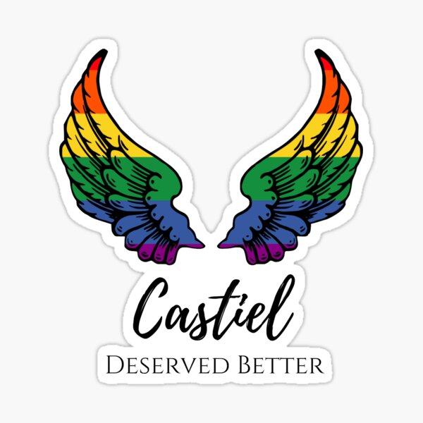 Castiel Wings Sticker for Sale by NerdKeepers