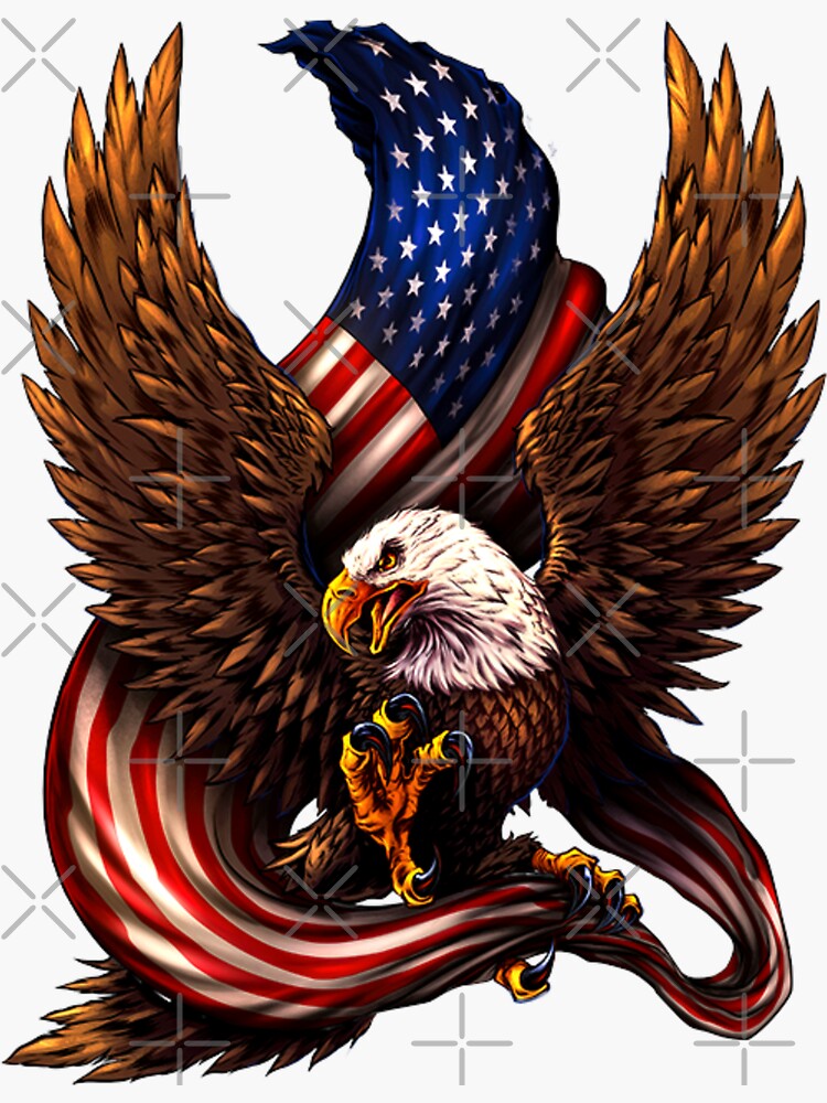 american eagle flag Poster for Sale by benny0291