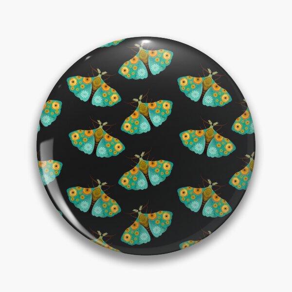 Item preview,  Forest moth folk art print designed and sold by Prita-D.