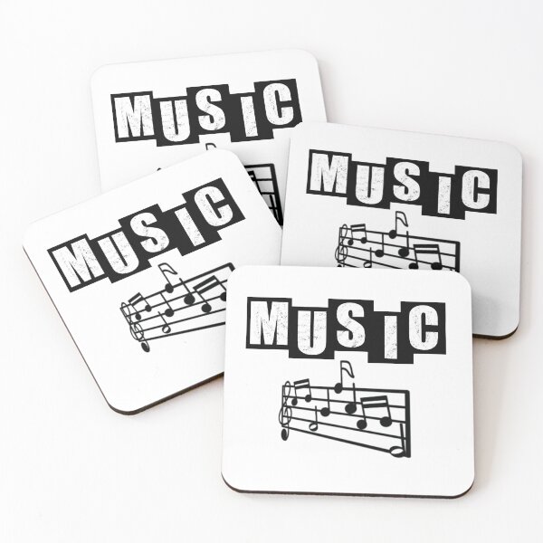 Item preview, Music with a score - White designed and sold by BusyMonkeys.