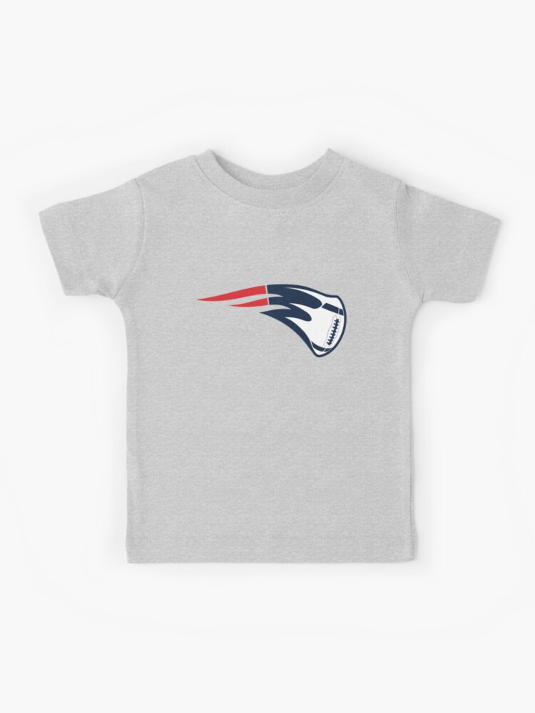 Youth Heathered Gray New England Patriots Wordmark Logo T-Shirt