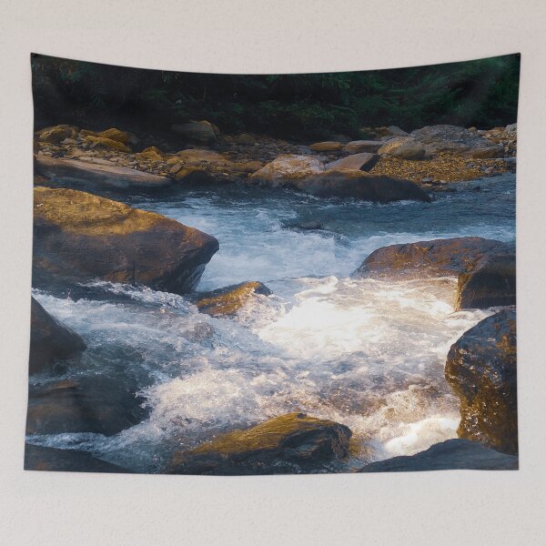 Item preview, Blue river waves designed and sold by Mariolangstieh.