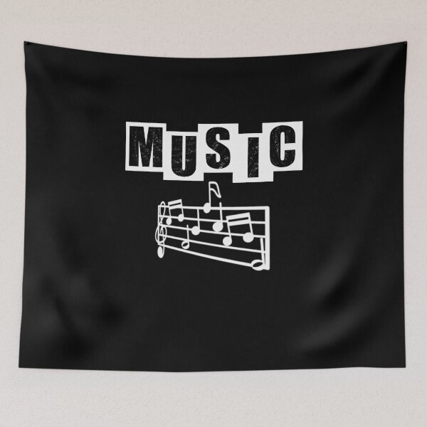 Item preview, Music with a score - Black designed and sold by BusyMonkeys.