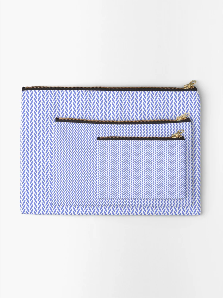 Thumbnail 2 of 4, Zipper Pouch, Pattern RGW Light Blue2 designed and sold by kyds.