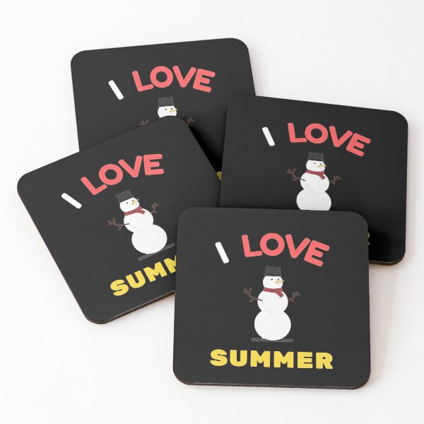 Item preview, Slightly Wrong I Love Summer Winter Snowman designed and sold by MariusMunteanu.