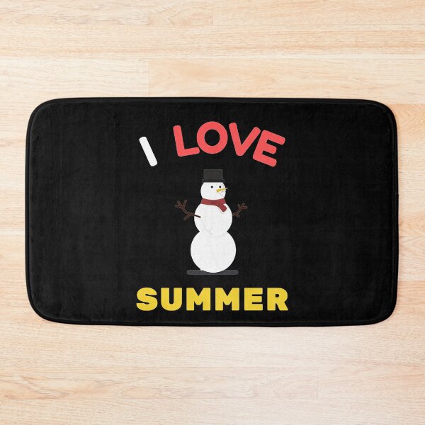 Item preview, Slightly Wrong I Love Summer Winter Snowman designed and sold by MariusMunteanu.