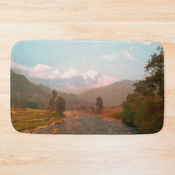 Item preview, Aesthetic blue sky and river designed and sold by Mariolangstieh.