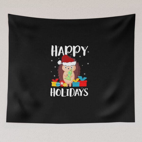 Item preview, Merry Christmas Hedgehogs Wearing Santa Xmas Hedge designed and sold by MyintThan09.