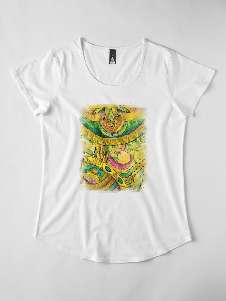 Alternate view of Baroque Organic Premium Scoop T-Shirt