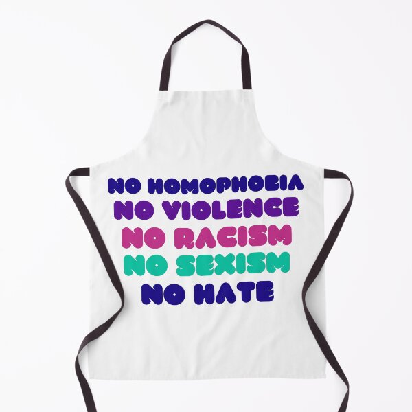 Item preview, no homophobia no violence no racism no sexism no hate,back print,protest designed and sold by BousboulaStorie.
