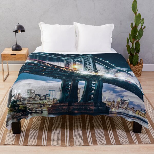 Item preview, manhattan bridge at night designed and sold by franckreporter.