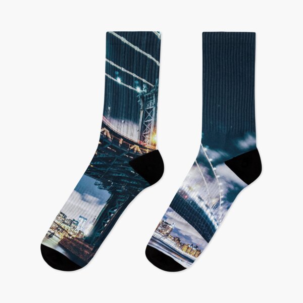 Item preview, manhattan bridge at night designed and sold by franckreporter.