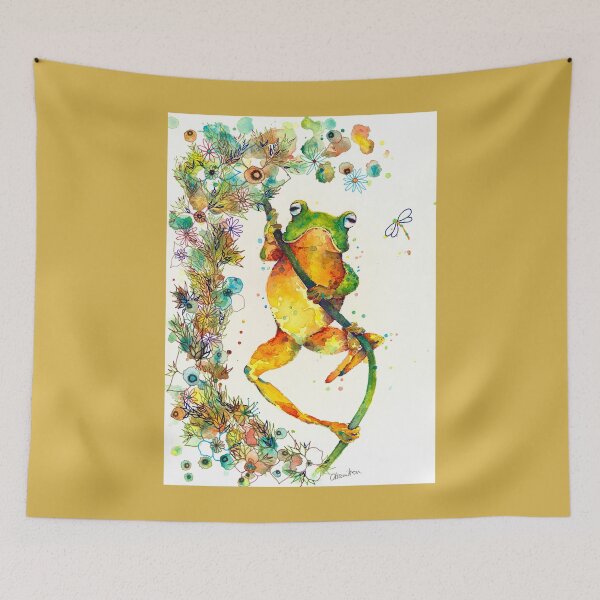 Item preview, Frog (mustard) designed and sold by artofealain.