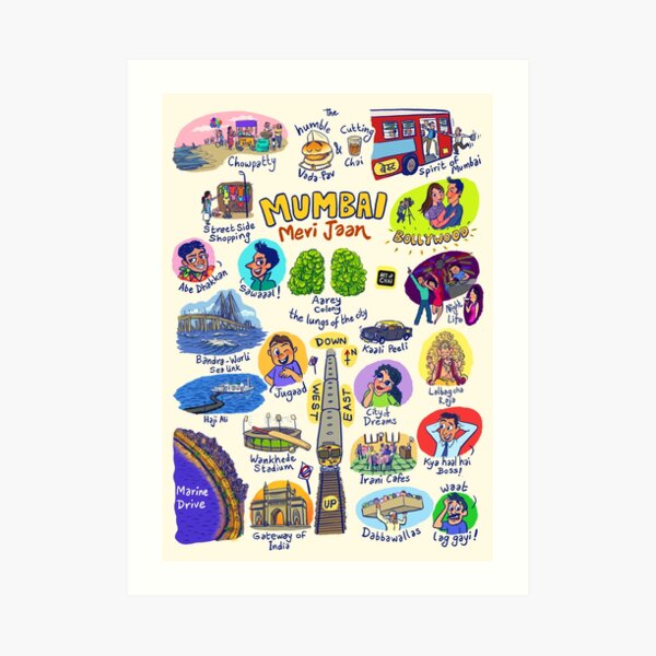 Mumbai Meri Jaan Art Print