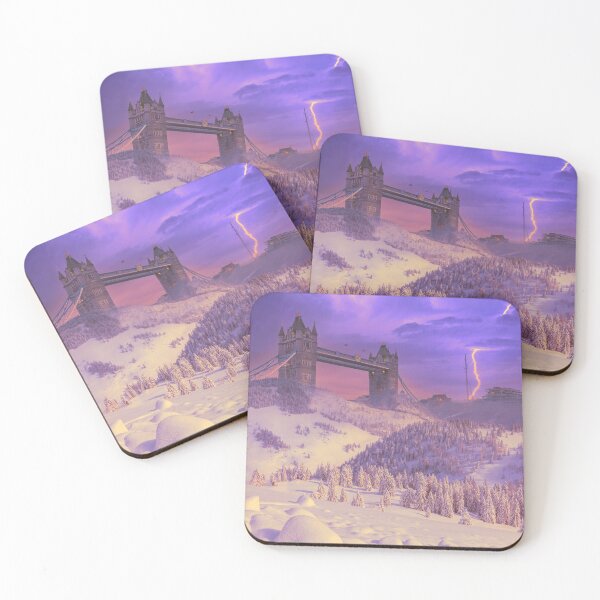 Item preview, Winter landscape with Tower Bridge designed and sold by Mauswohn.