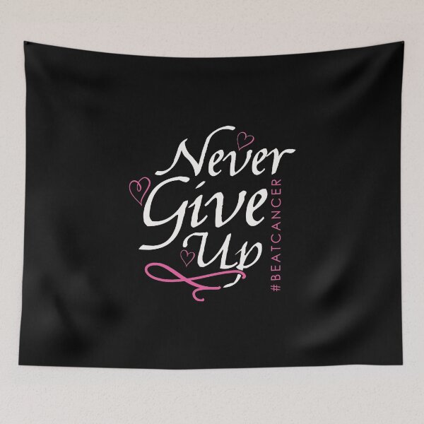 Item preview, Never give up the breast cancer fight designed and sold by mederDESIGNS.