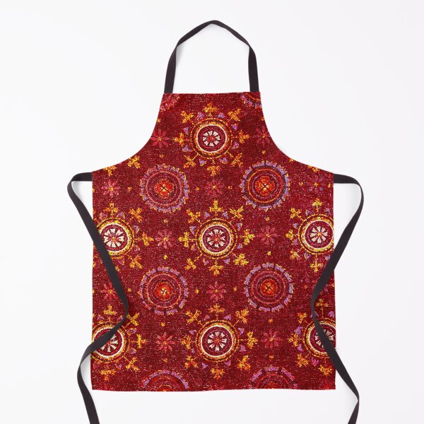 Item preview, RAVENNA BYZANTINE MOSAICS,STARS,RED GOLD YELLOW STARRY NIGHT designed and sold by BulganLumini.