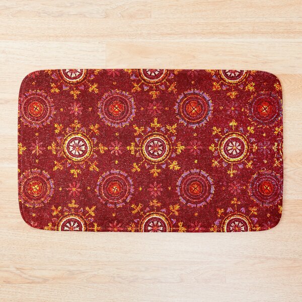 Item preview, RAVENNA BYZANTINE MOSAICS,STARS,RED GOLD YELLOW STARRY NIGHT  designed and sold by BulganLumini.