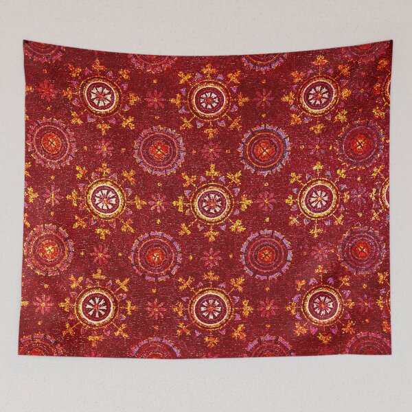 Item preview, RAVENNA BYZANTINE MOSAICS,STARS,RED GOLD YELLOW STARRY NIGHT  designed and sold by BulganLumini.