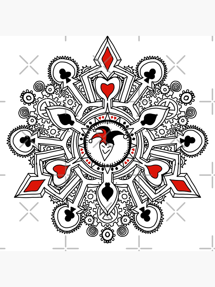 "Playing card themed design " Sticker for Sale by Pittstop Redbubble