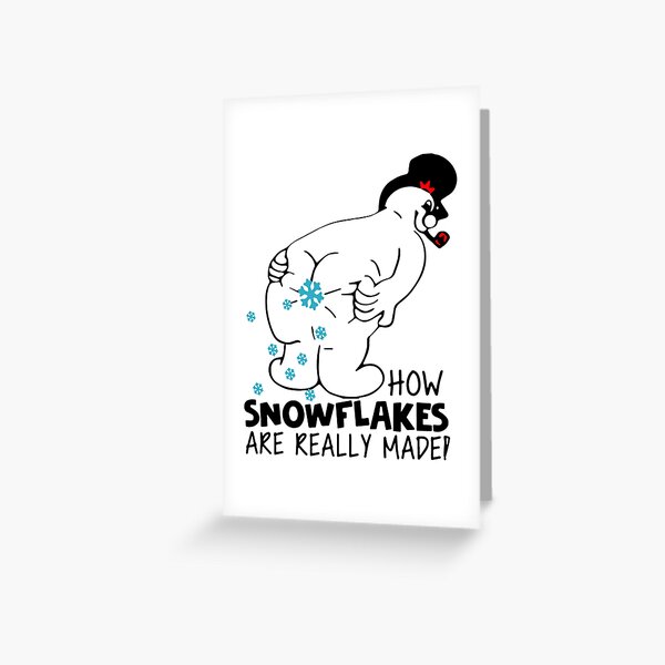 Frosty the Snowman Tv Show How Snowflakes Are Really Made Greeting Card