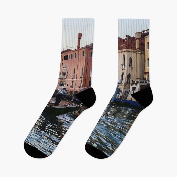 Item preview, Impressions of Venice - Glossy Water Gondolas on the Grand Canal designed and sold by Georgia Mizuleva.
