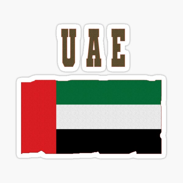 "UAE Flag" Sticker for Sale by FunnyOfferings Redbubble