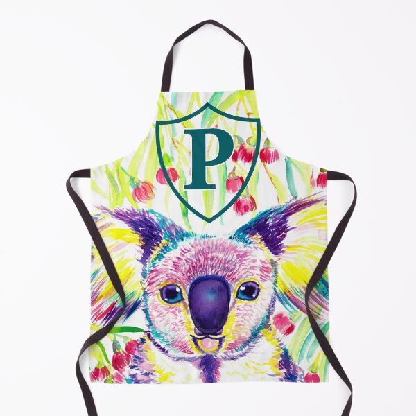 Item preview, Copy of Letter P Personalized Rainbow koala in blooming eucalyptus tree designed and sold by orangerinka.