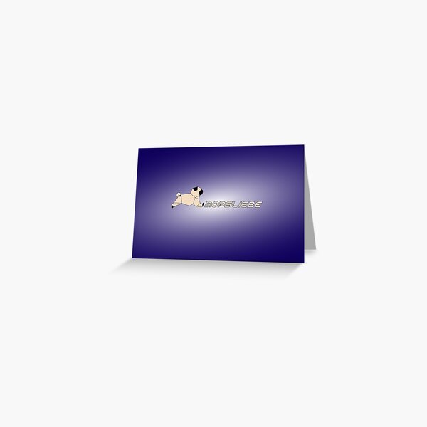 Pug love winter Greeting Card