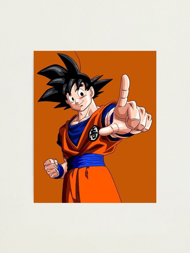 Son goku Photographic Print by matthieu jouannet