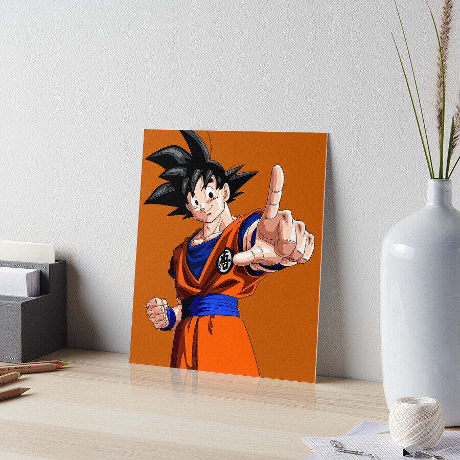 Son Goku Child Art Board Print by matthieu jouannet